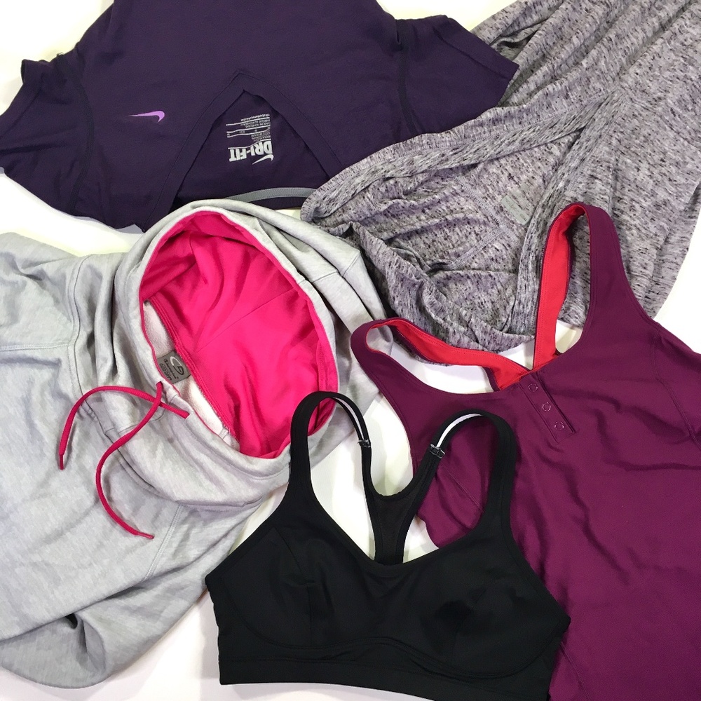 Athletic Tops Bundle - Nike, New Balance, Champion